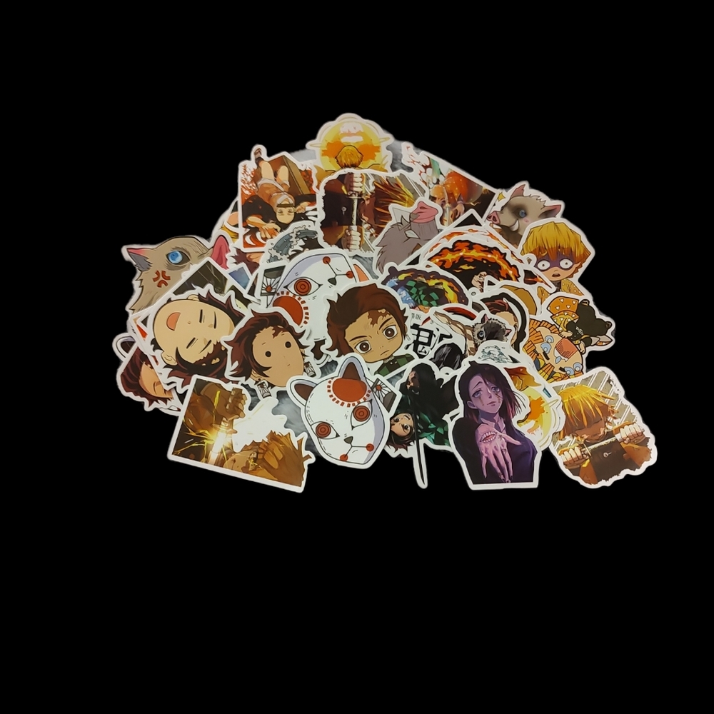 Lot of 45 plus Demon Slayer stickers